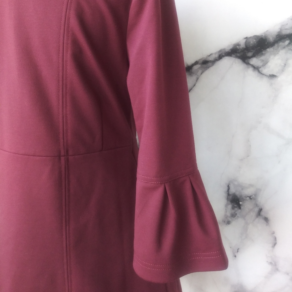 🆕Eden Court Button Up Peplum Pleated Pea Coat LG - Picture 7 of 8